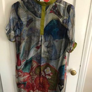 flowy multi-colored dress